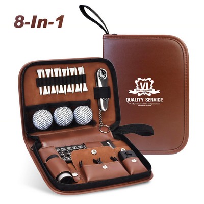 8-In-1 Golf Gear Companion With PU Storage Bag