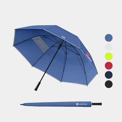 Weatherman® 100% Recycled 66" arc UPF 50+ Golf Umbrella