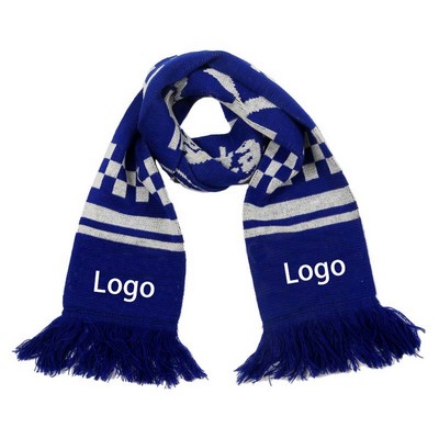 Soccer Fan Acrylic Knit Scarf