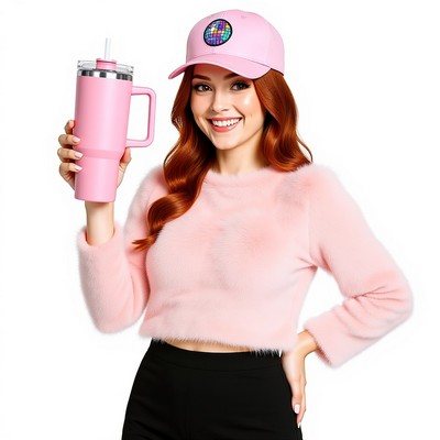 PINK 40oz Travel Mug limited edition People love pink