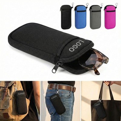 Neoprene Glasses &amp; Phone Zipper Pouch