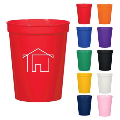 16 oz BPA Free Stadium Cup – Reusable Polypropylene Promotional Drink Cup