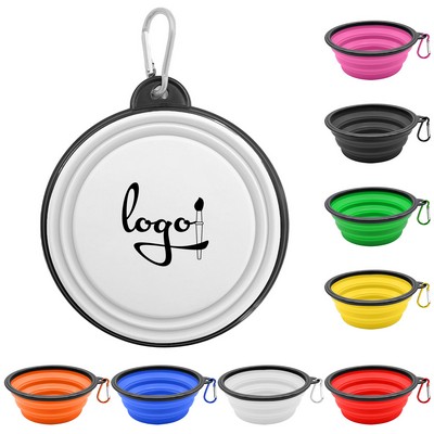 Collapsible Pet Bowl With Carabiner 12oz